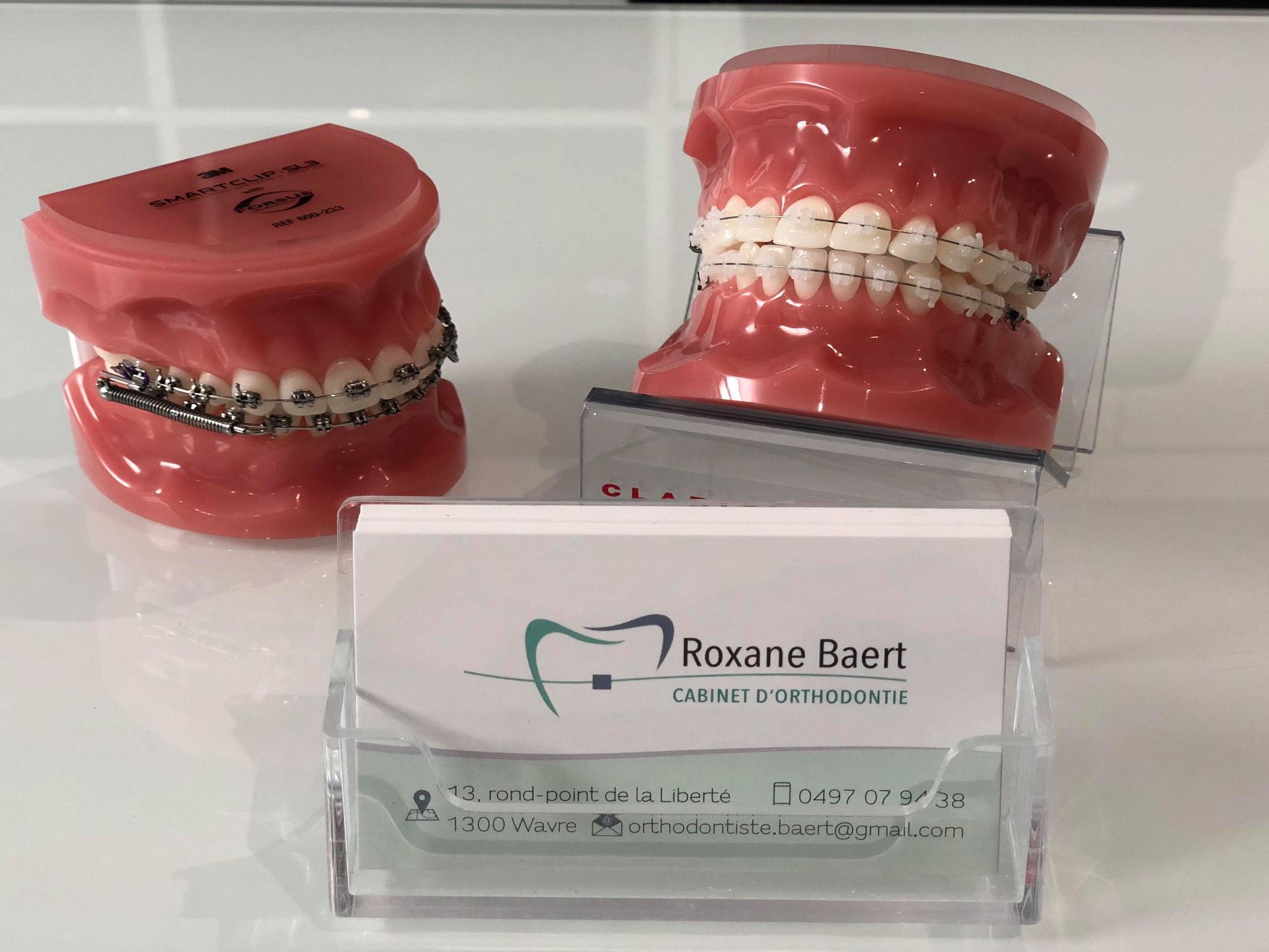 appareils dentaires au cabinet d'orthodontie de Roxane Baert
